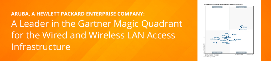 Gartner Magic Quadrant for the Wired and Wireless LAN Access Infrastructure 2018